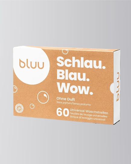 bluu 60 bandes de lavage universelles sans parfum