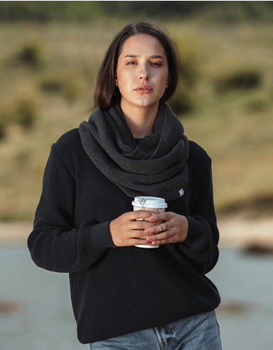 Kefalonia Coton recyclé-Polyester Écharpe en boucle