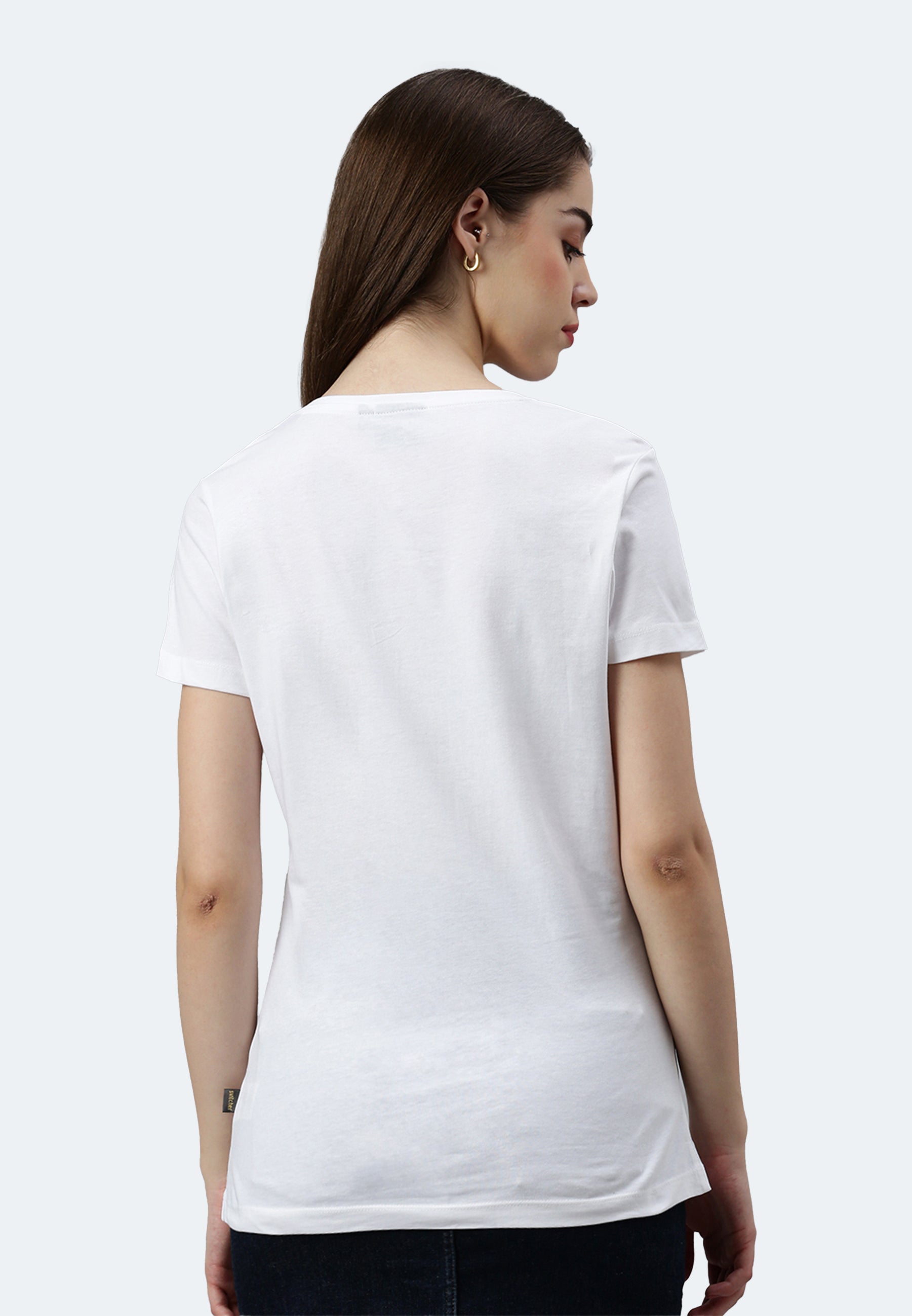 T-shirt Switcher lady gaia color/blanc