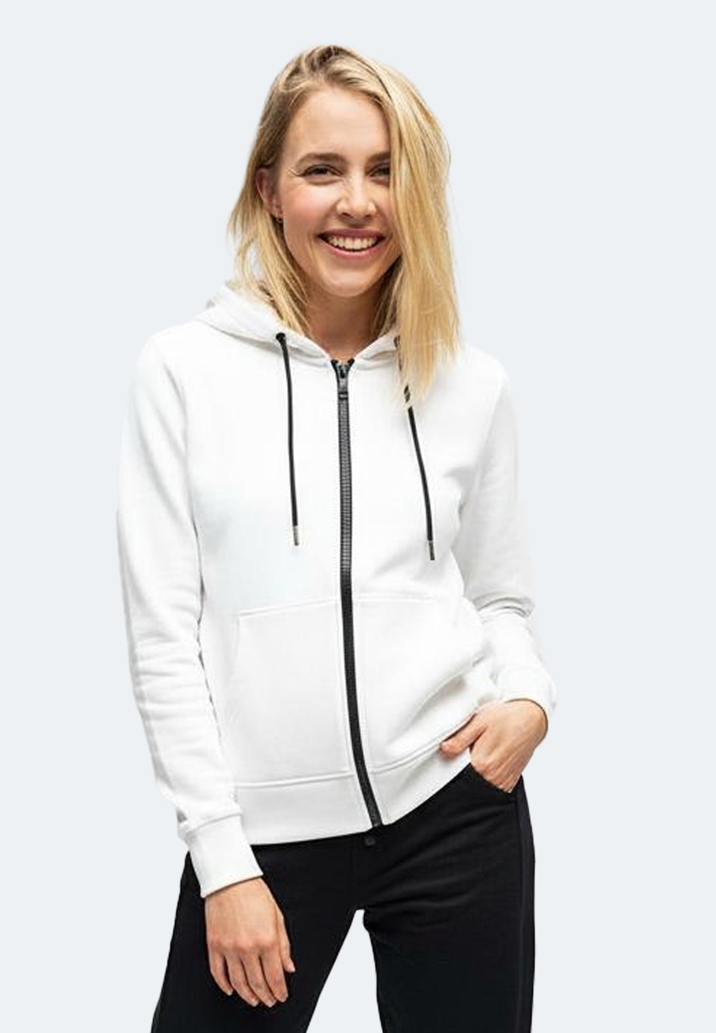 Sweat-shirt à capuche Lady arizona color/1 blanc