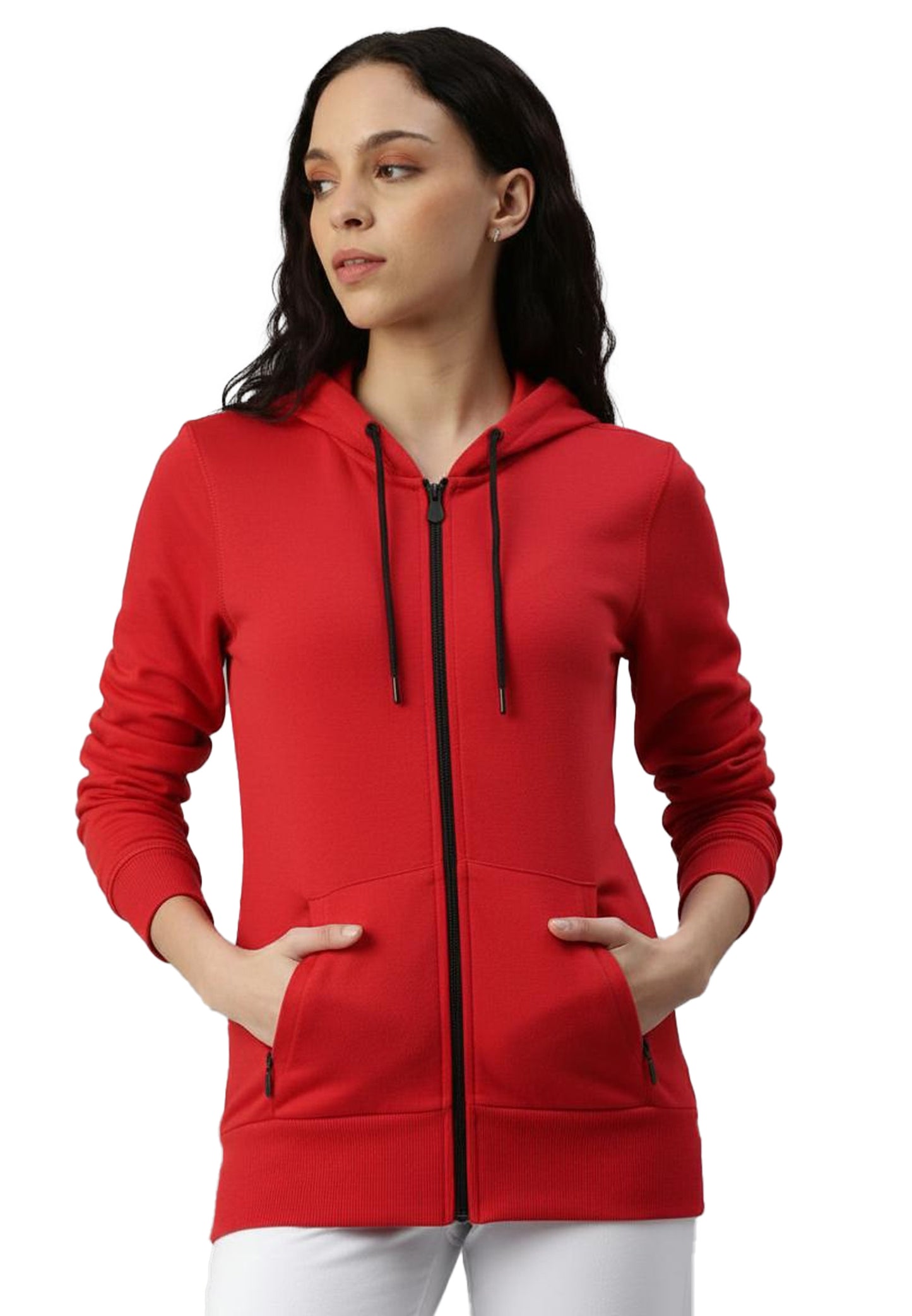 Sweat-shirt à capuche Lady arizona color/10 rouge
