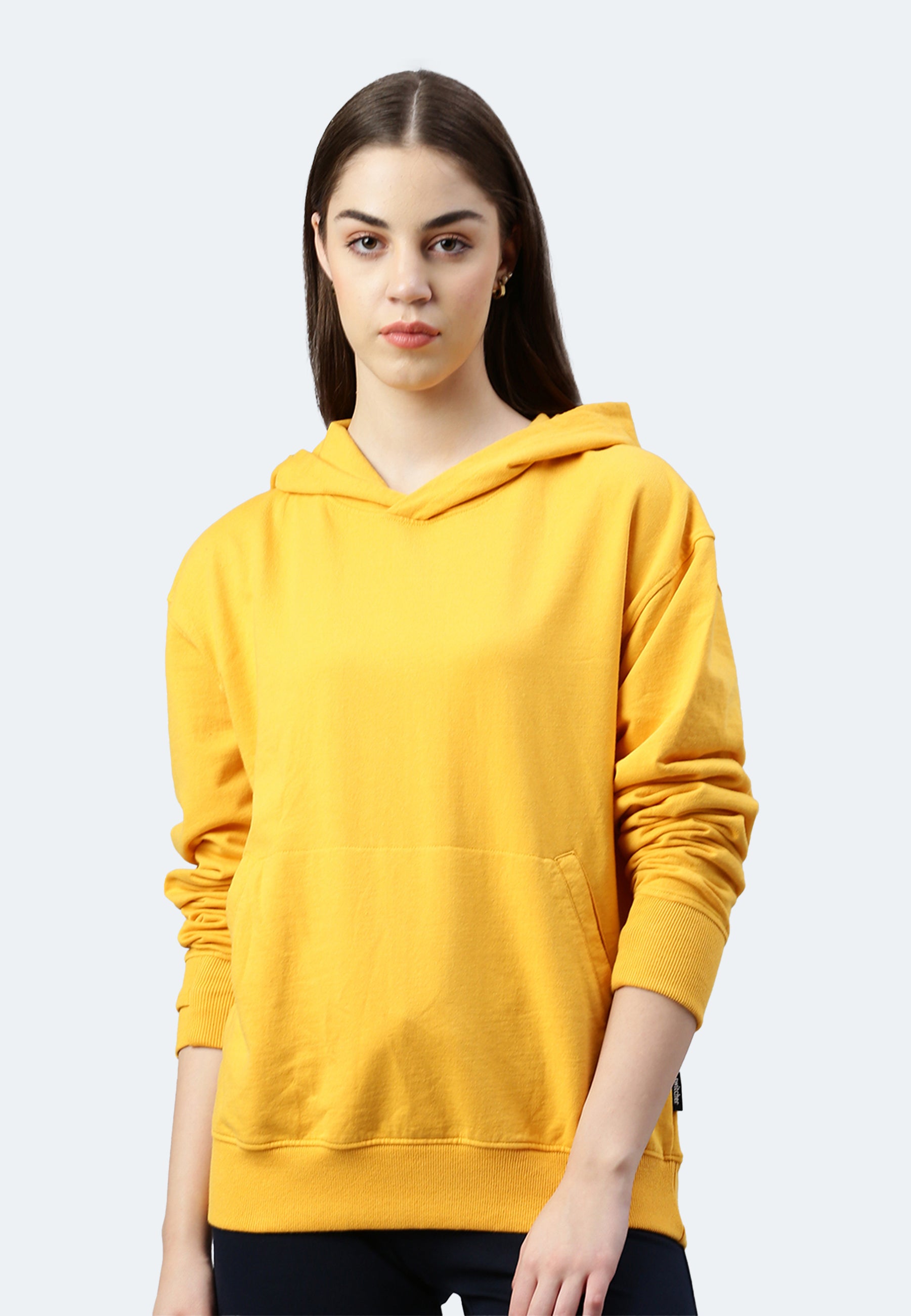 Sweat-shirt à capuche Lady skylar color/532 moutarde