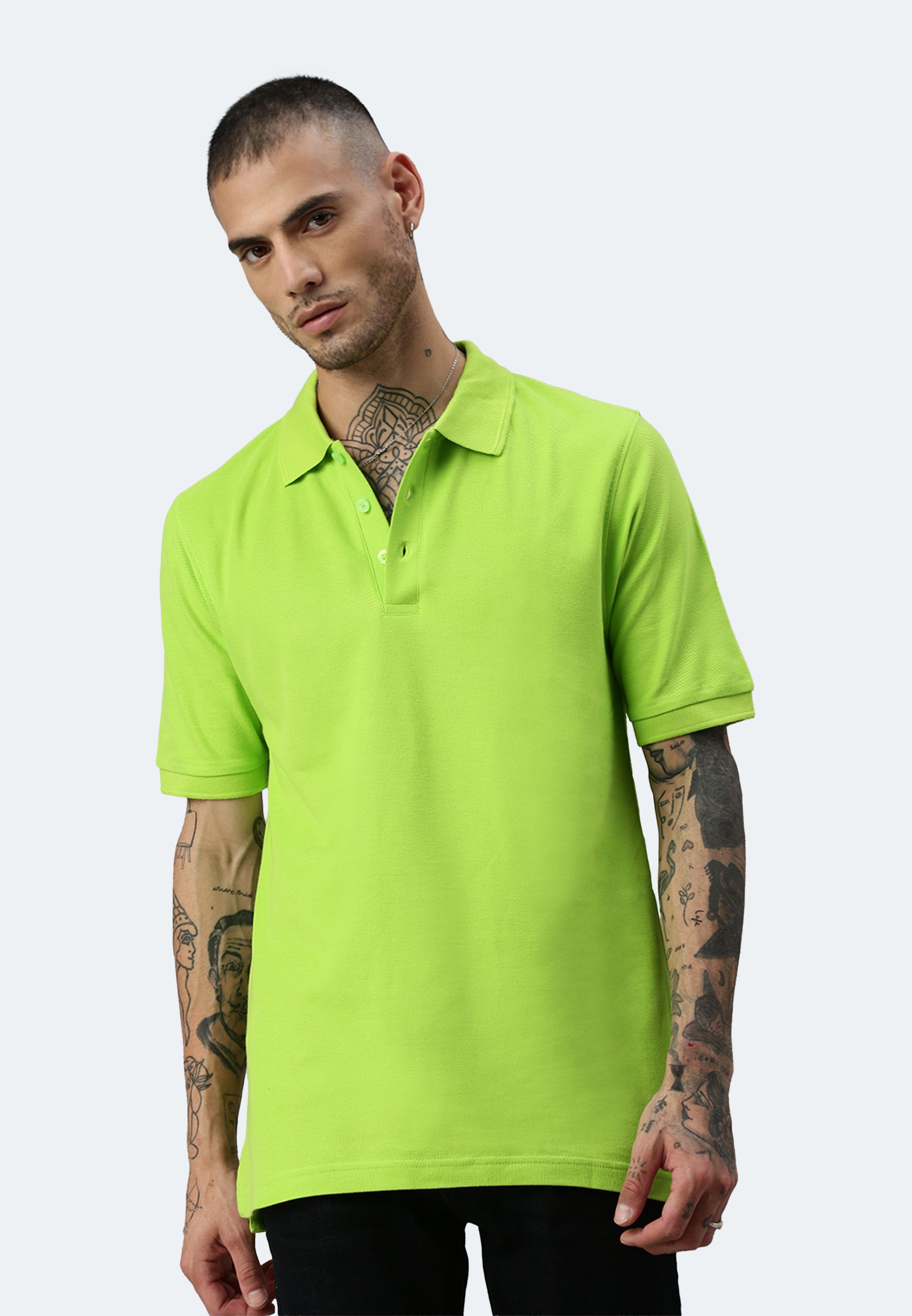 Polo Switcher pour homme couleur john/citron vert