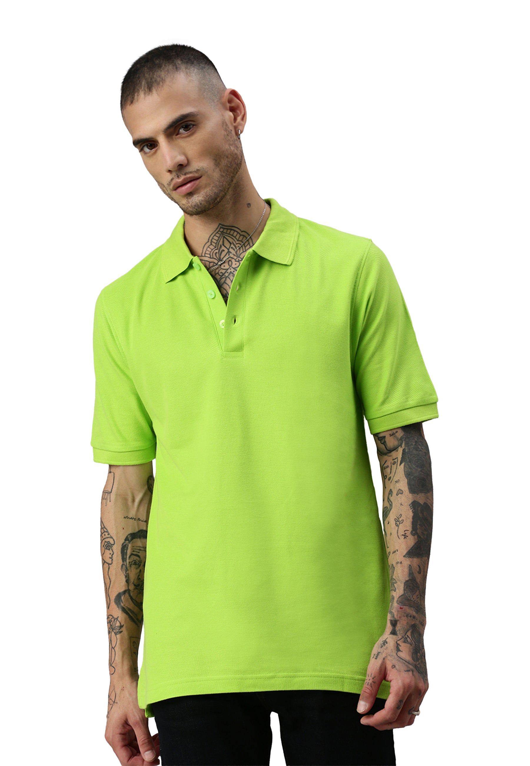 Polo Switcher pour homme couleur john/citron vert