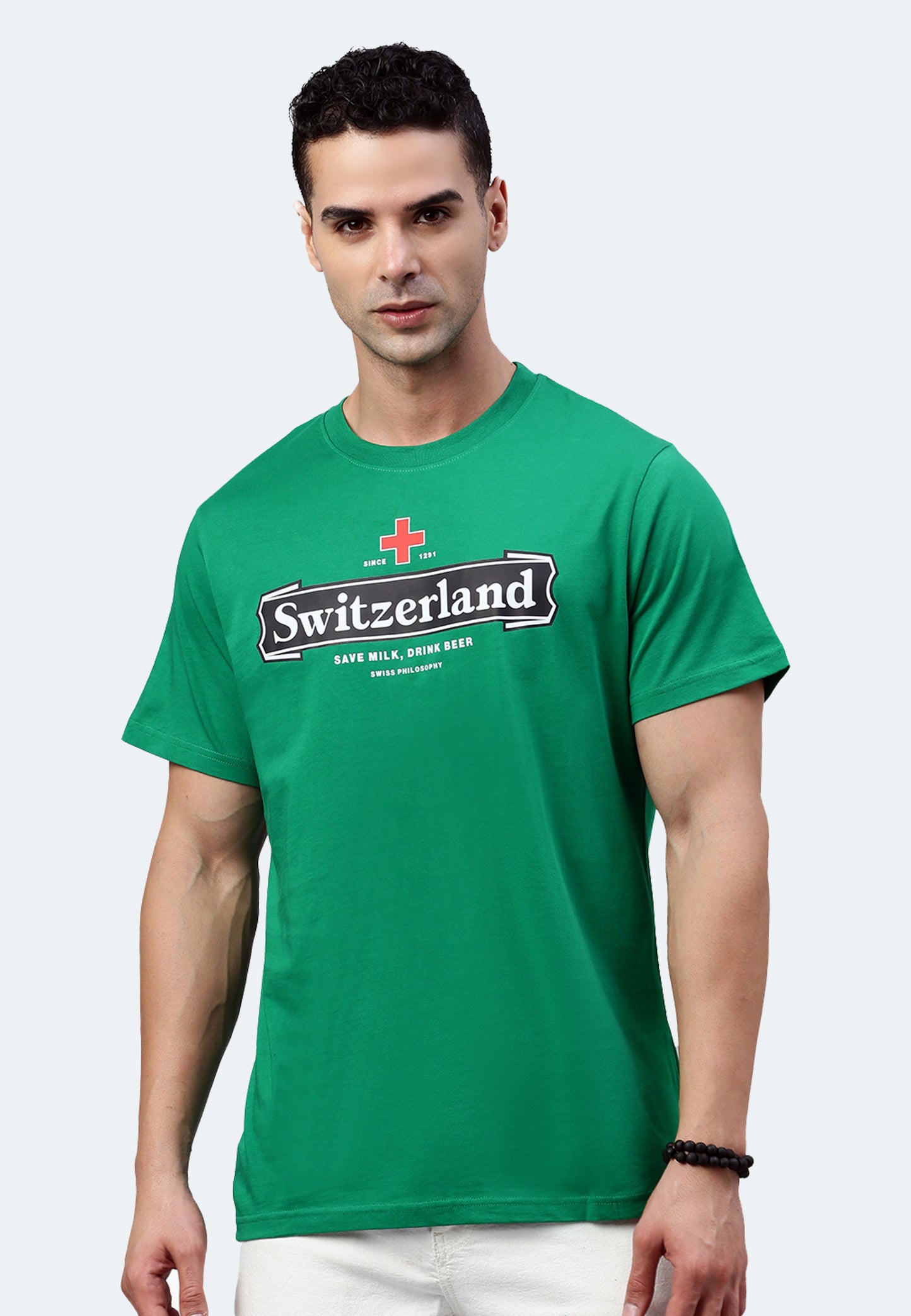 Switcher shirt switzerland beer color/31 green