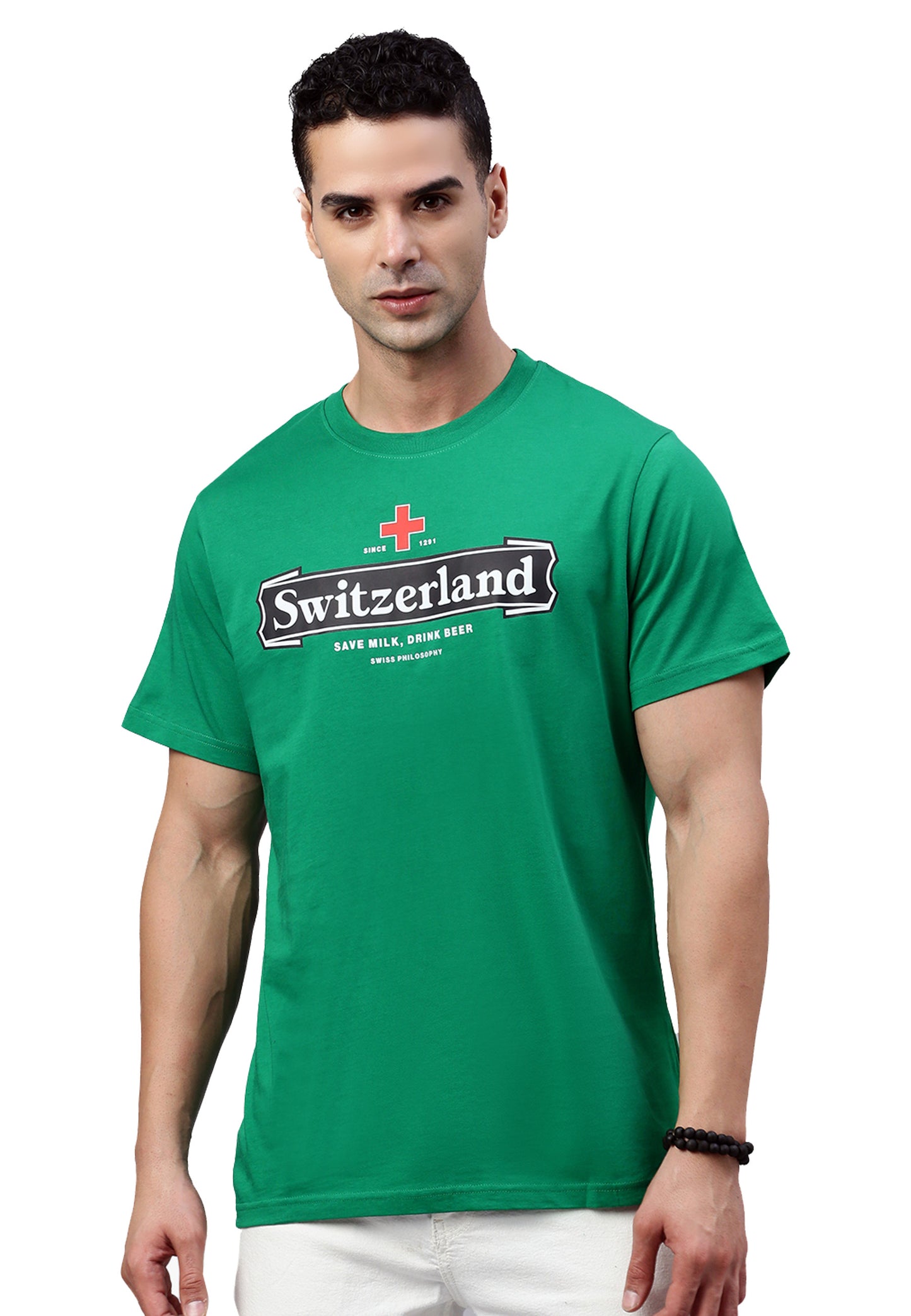 Switcher shirt switzerland beer color/31 green