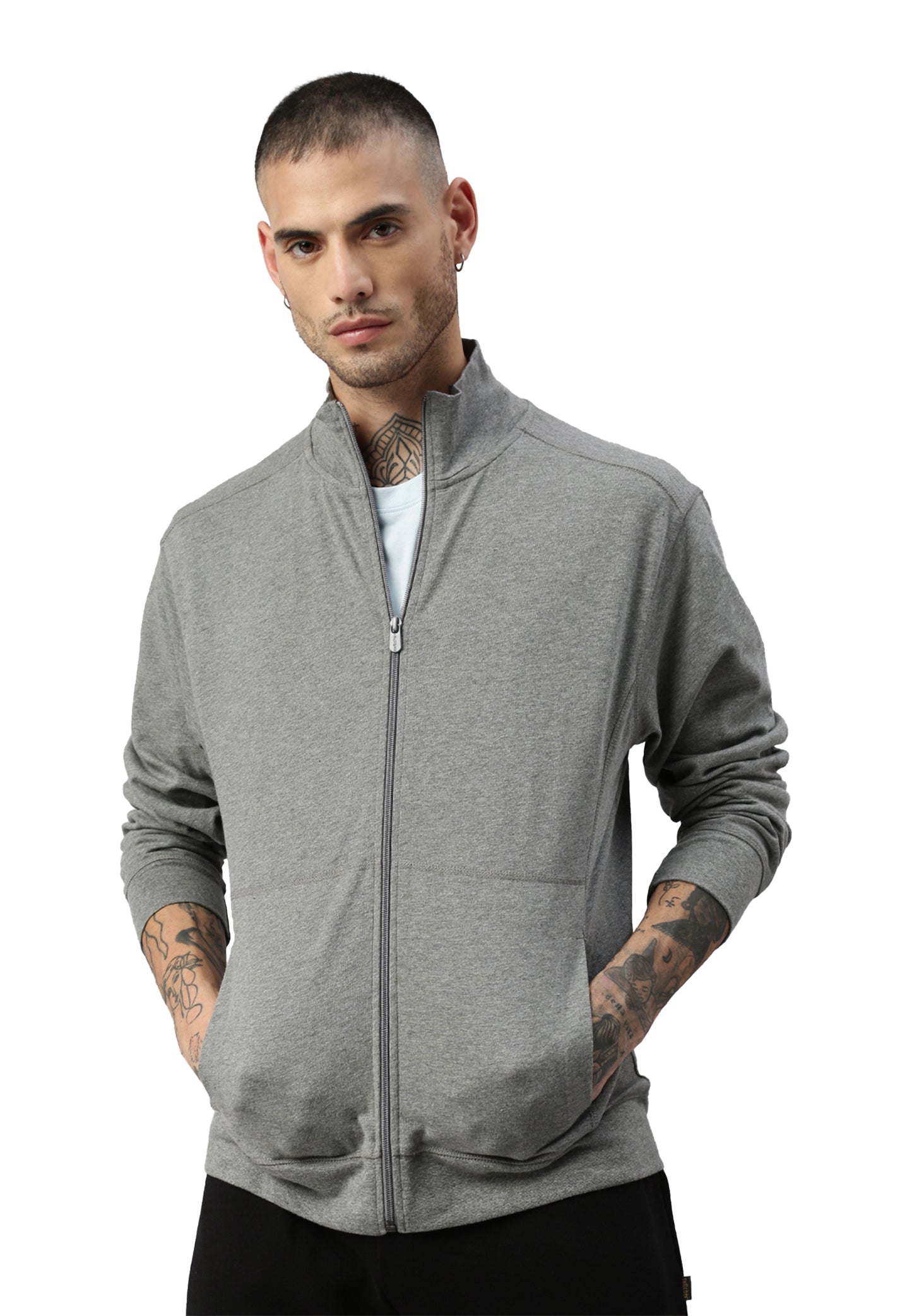 Veste zippée Switcher hommes dallas color/672 ebony chine