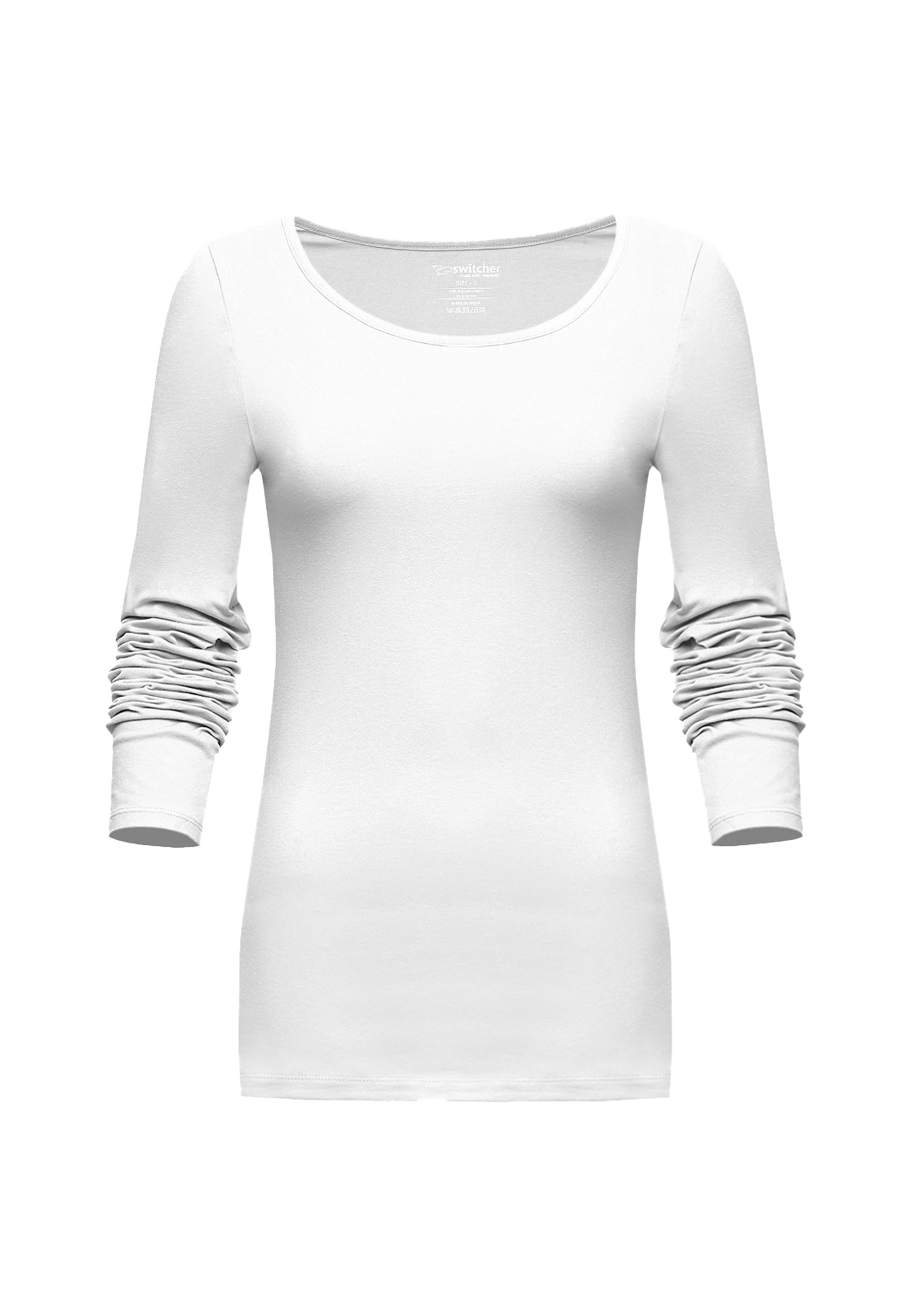 T-shirt stretch à manches longues Liliane