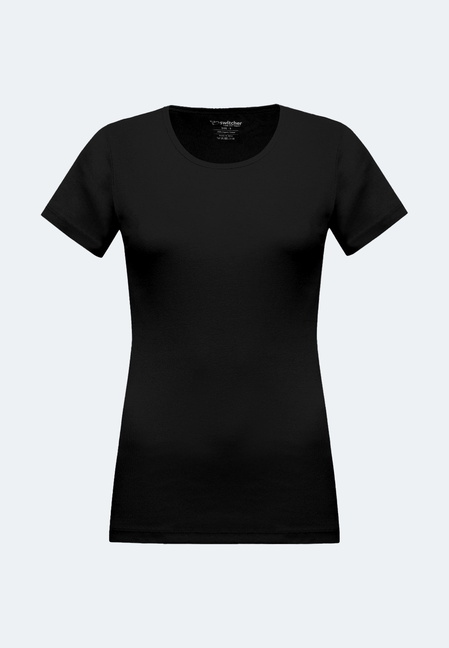 T-shirt côtelé à col rond Sally