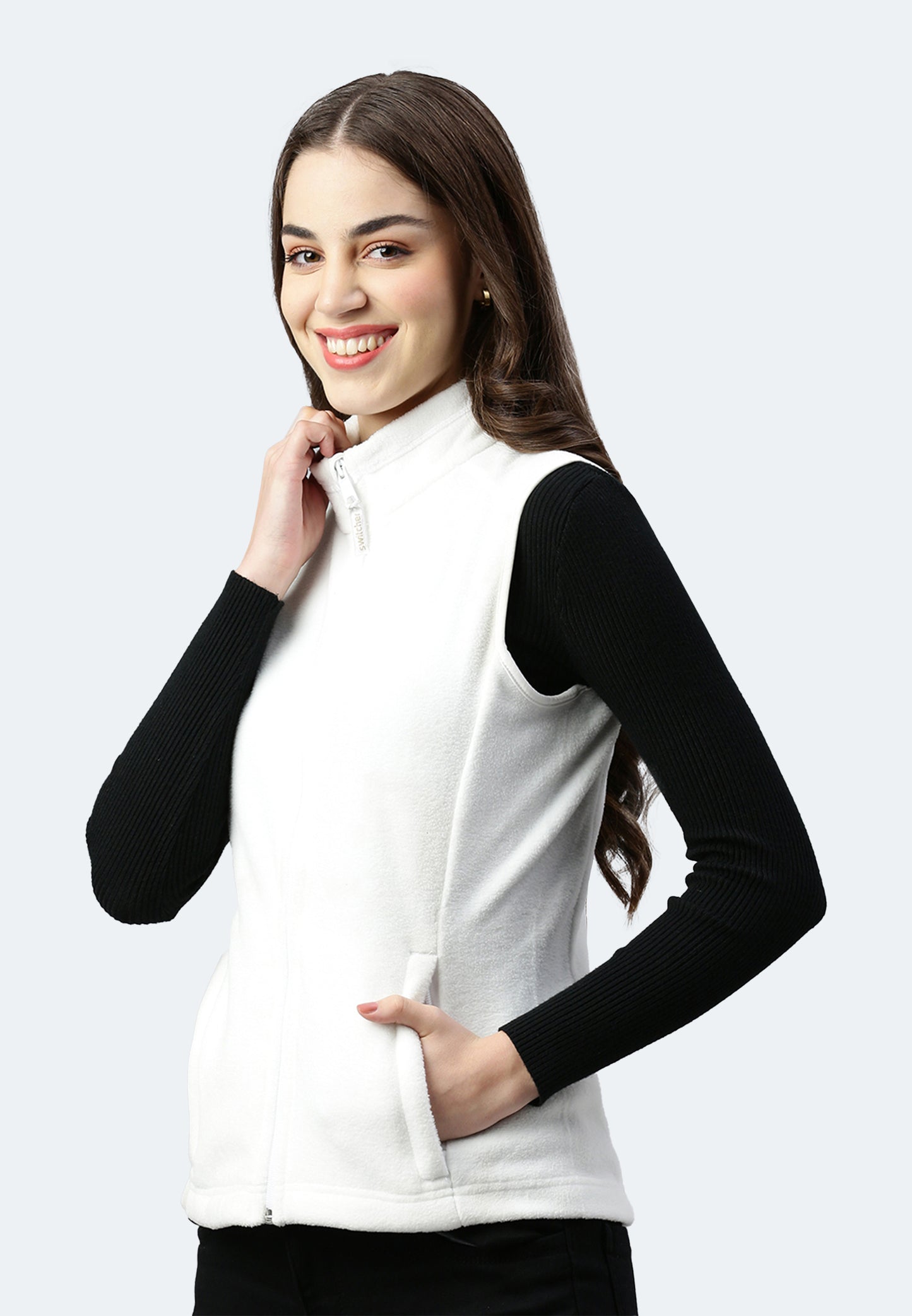 Switcher polaire helsinki color/601 blanc casse