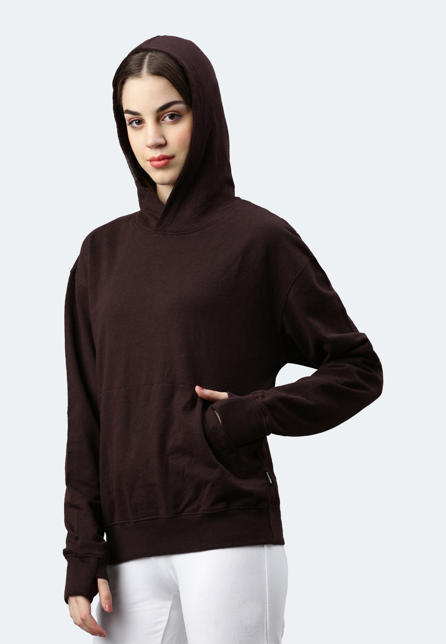Sweat-shirt à capuche Lady skylar color/680 cafe