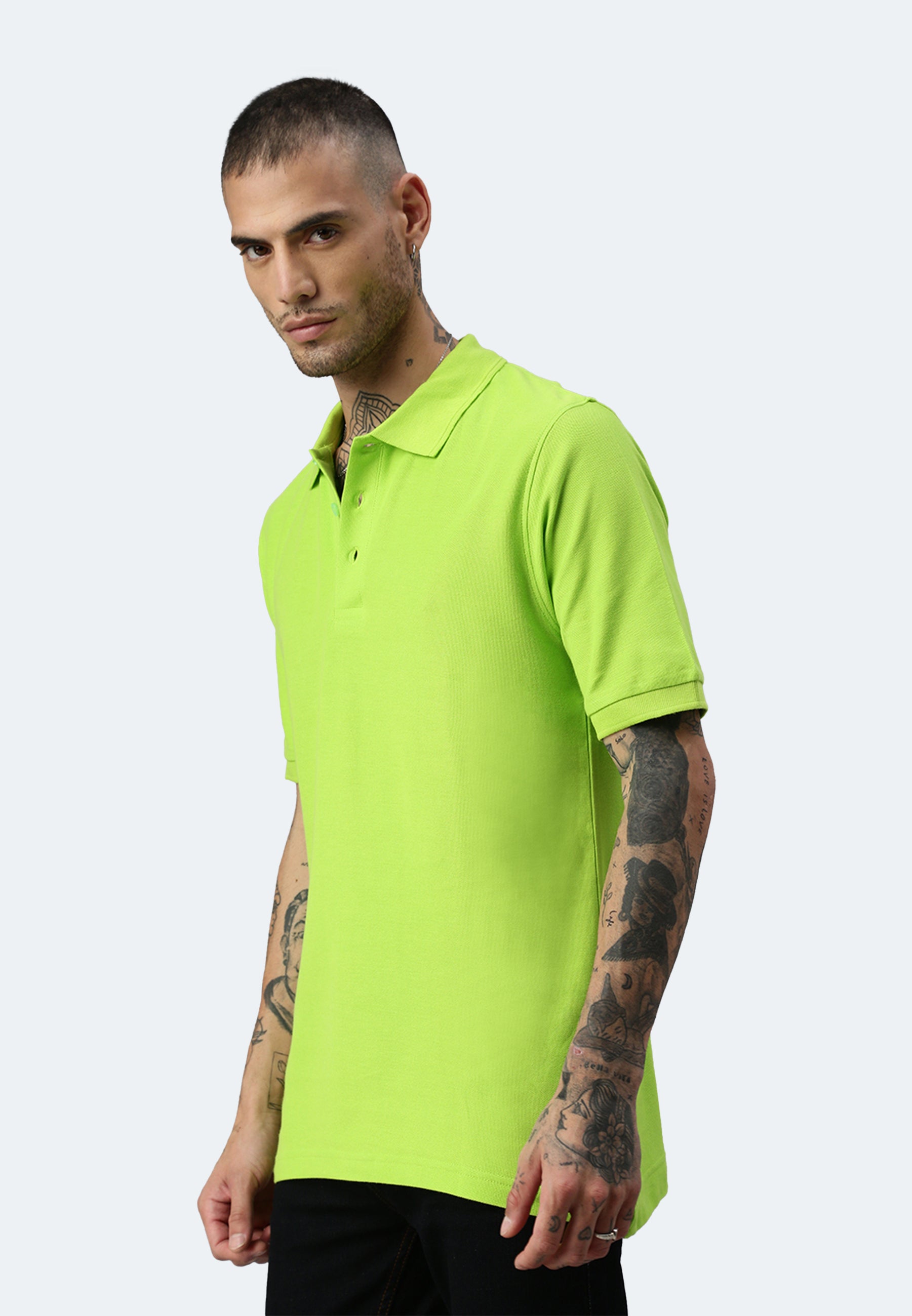 Polo Switcher pour homme couleur john/citron vert