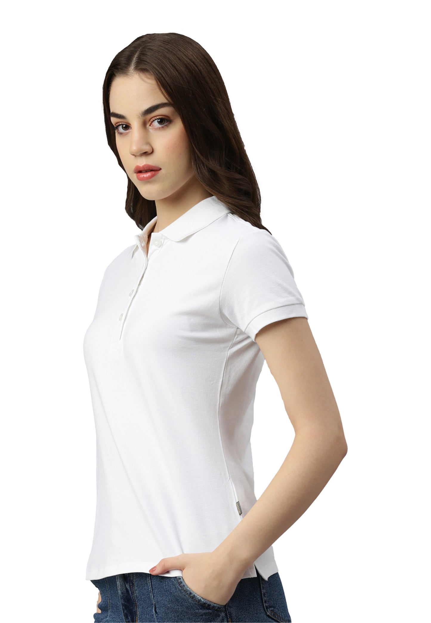 Switcher Lady polo stacy color/1 blanc