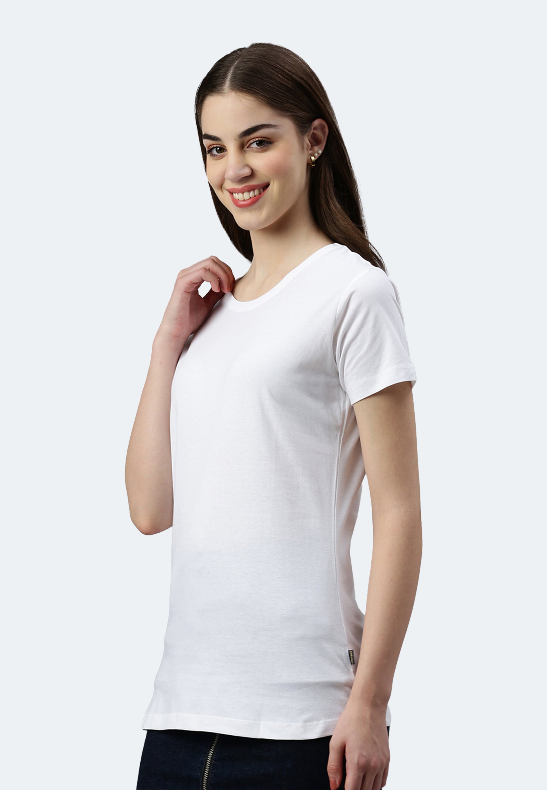 T-shirt Switcher lady gaia color/blanc