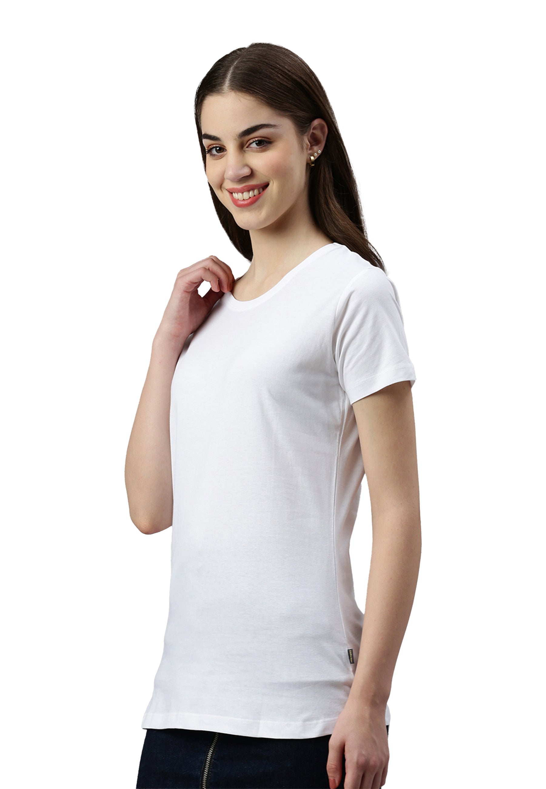T-shirt Switcher lady gaia color/blanc
