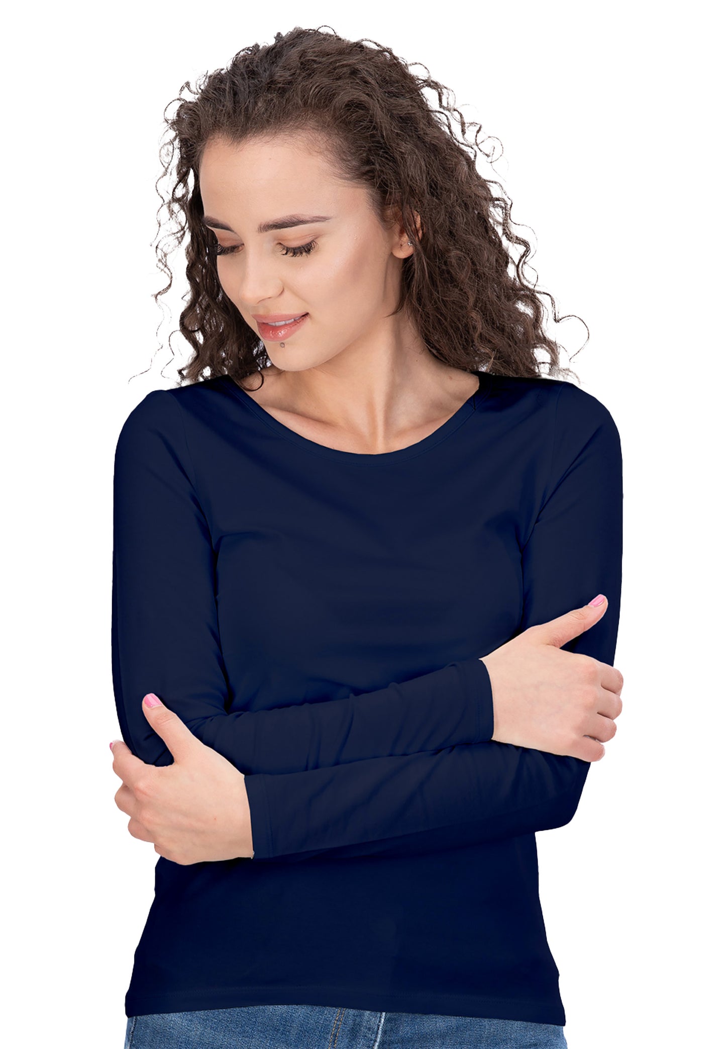 Switcher manchette longue liliane color/20 marine