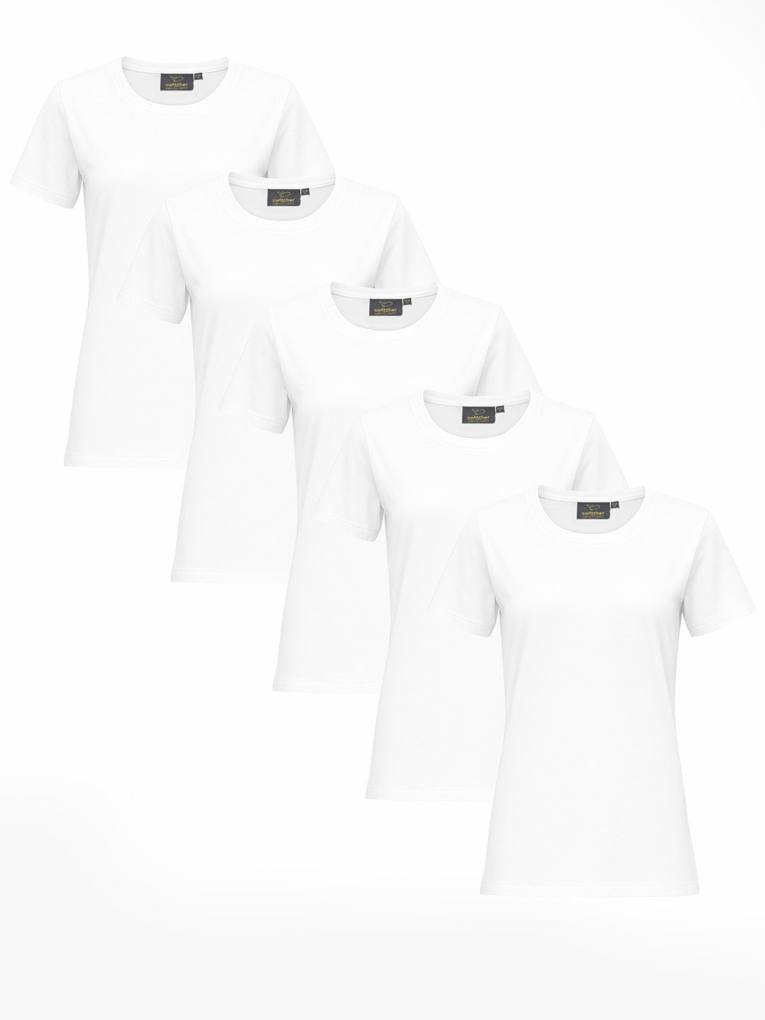 Lot de 5 t-shirts bio Lady Gaia