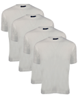 Pack de 4 T-shirts classiques Blanc Bob 2001