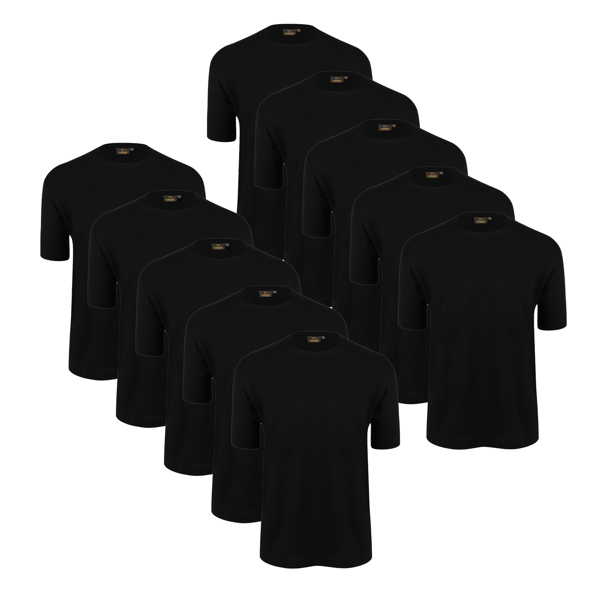 Pack de 9 T-shirts Classic Noir Bob 2001