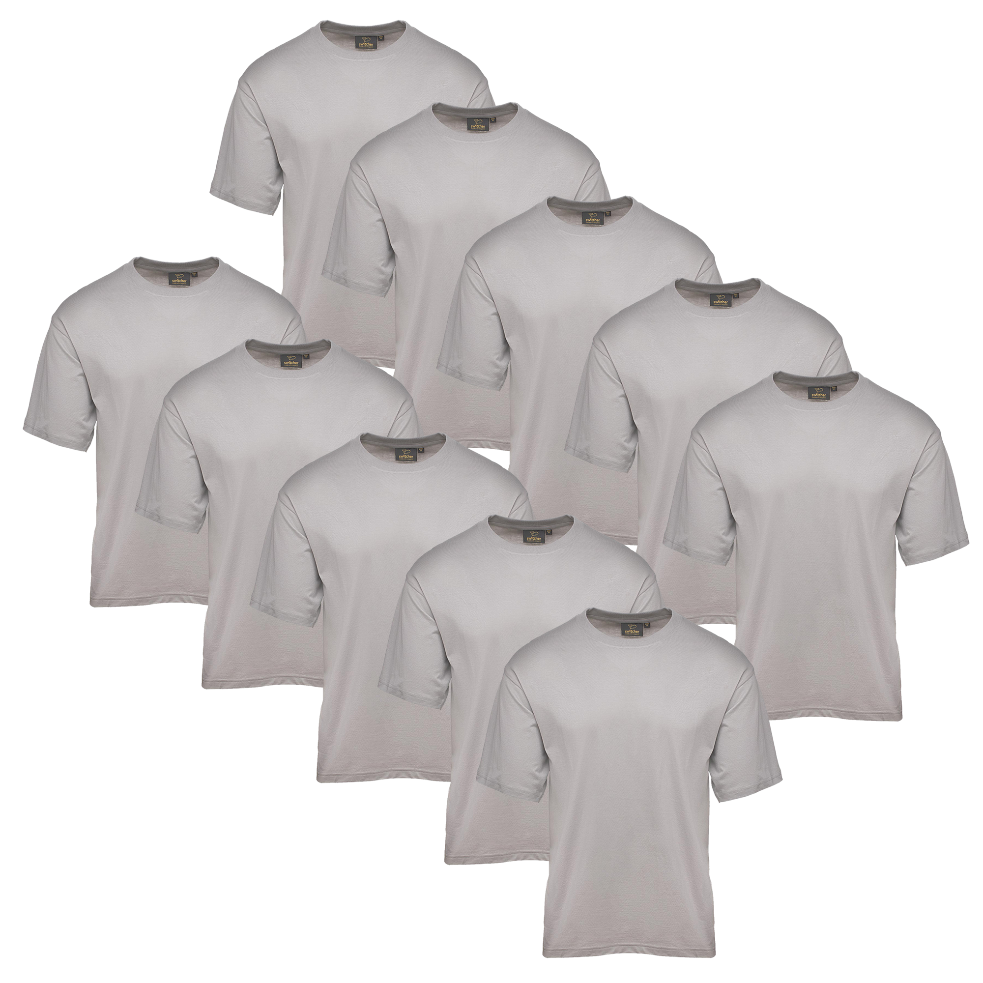 Pack de 9 T-shirts Classic Gris Chiné Bob 2001