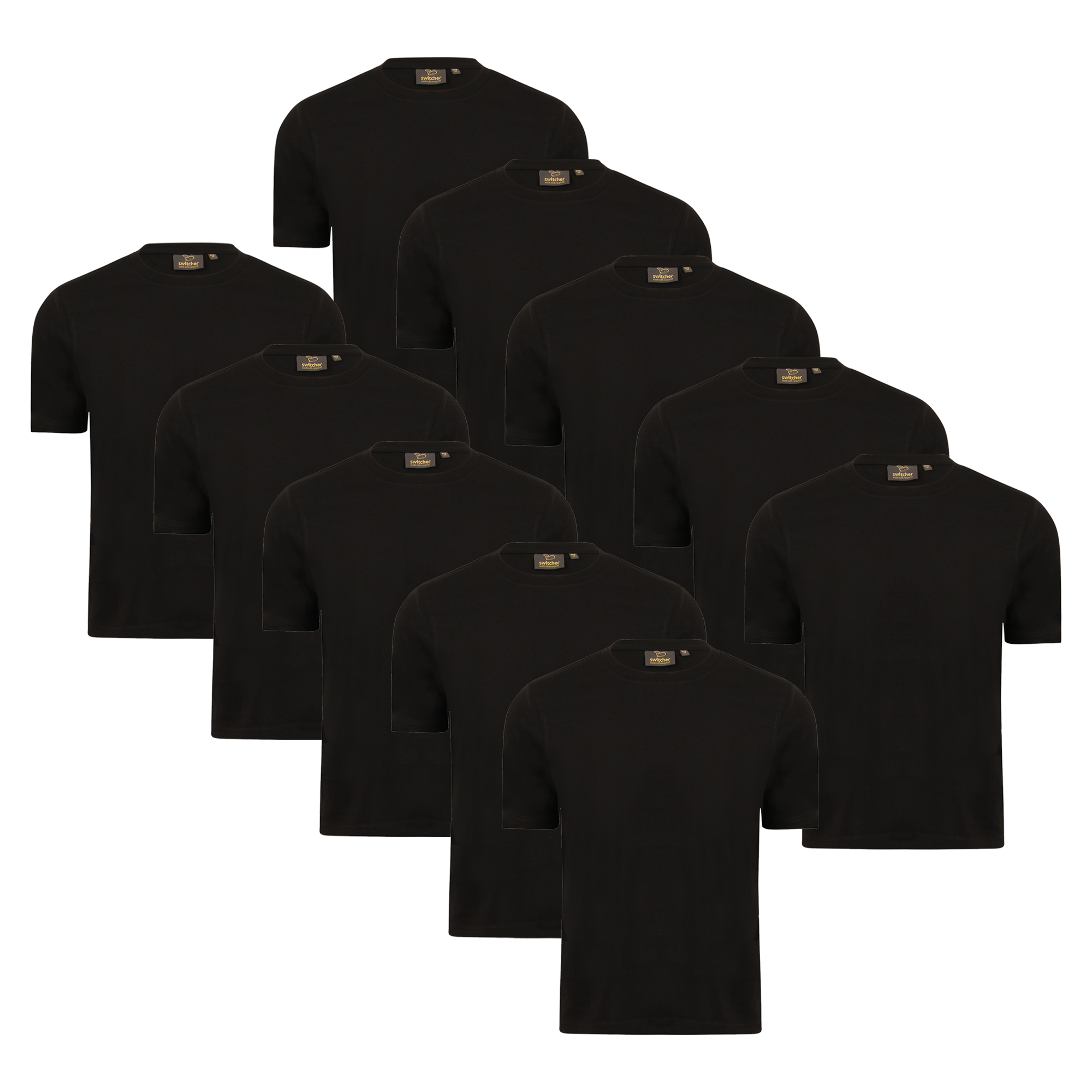 Pack de 9 T-shirts Regular Noir BobII