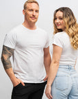 T-shirt stretch Luc col rond