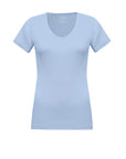 T-shirt côtelé col V Efia
