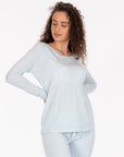 T-shirt manches longues bio bleu-Bettina-femme-Switcher