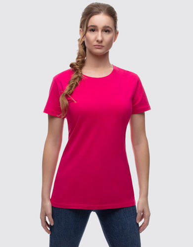 T-shirt rose à col rond Switcher