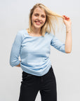 Yasmin T-shirt basique femme manches 3/4