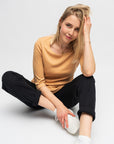 Yasmin T-shirt basique femme manches 3/4