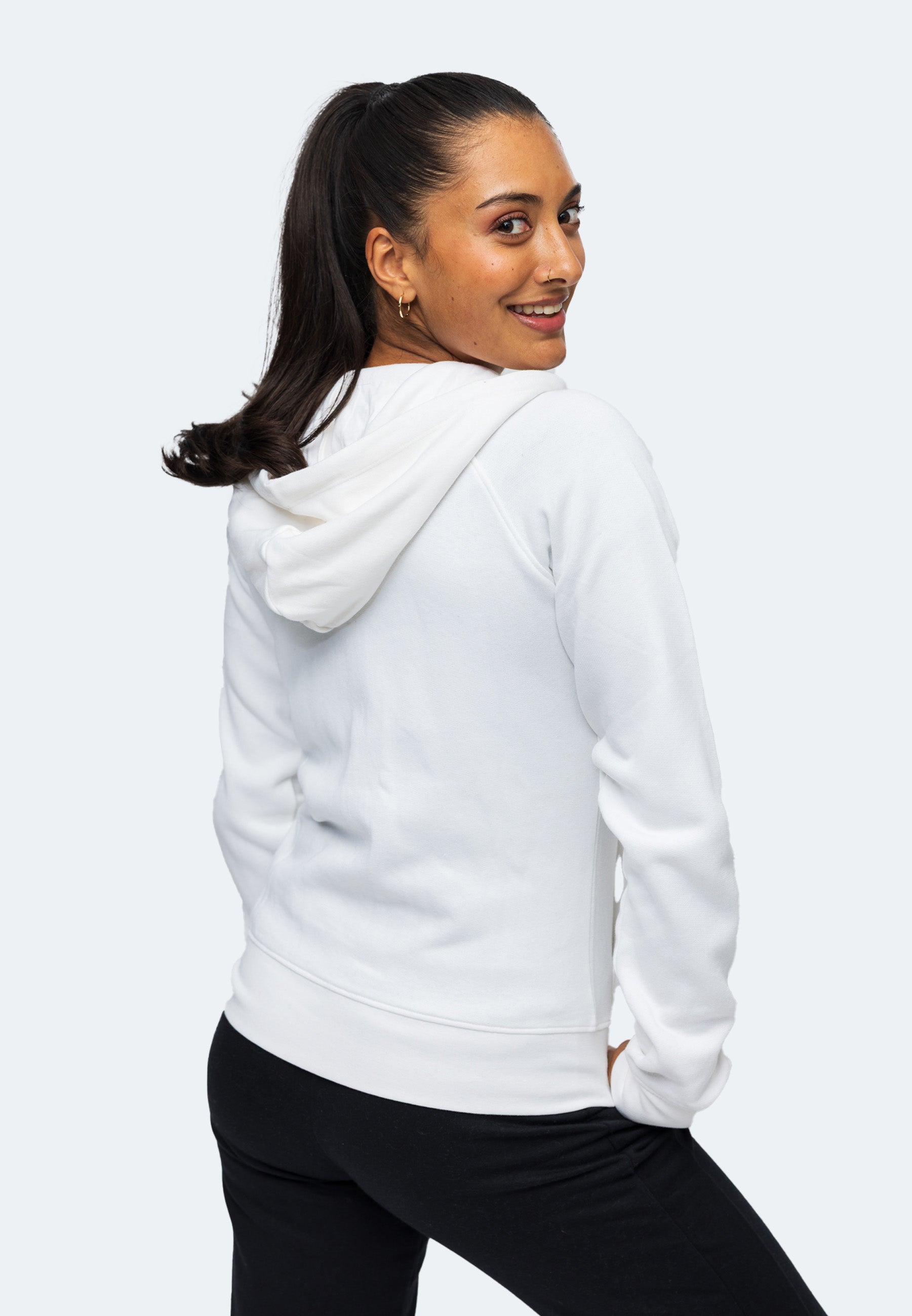 Sweat-shirt à capuche Lady arizona color/1 blanc