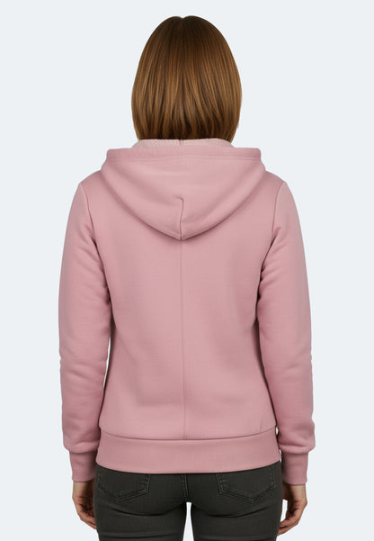 Sweat à capuche Switcher Sherpa grimentz color/196 rose