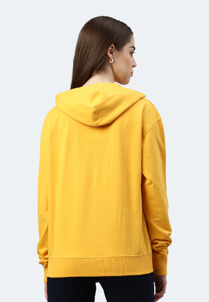 Sweat-shirt à capuche Lady skylar color/532 moutarde