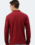 Polo piqué en coton à manches longues Ralph