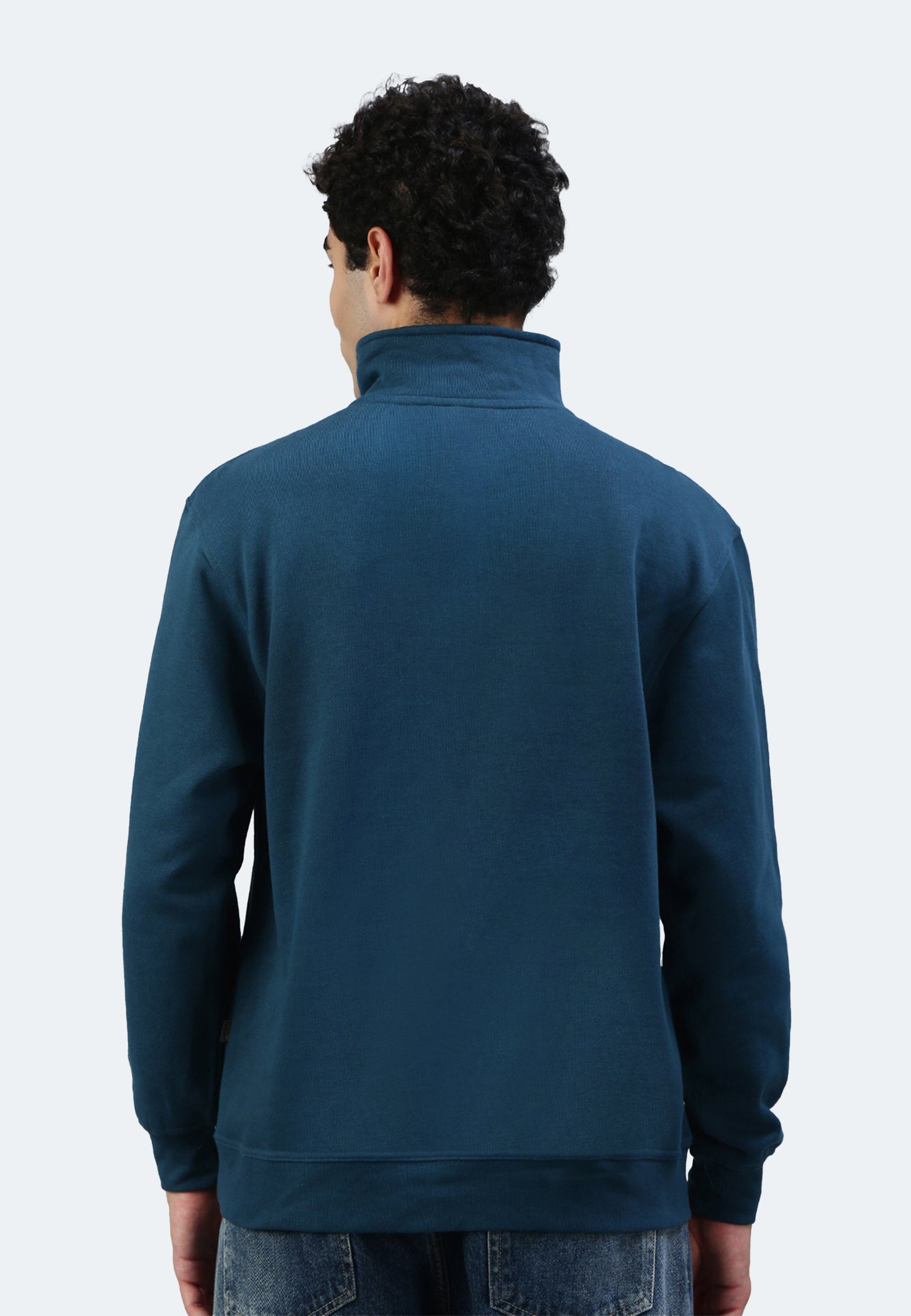 Sweat-shirt Switcher homme Oslo color/245 bleu pétrole