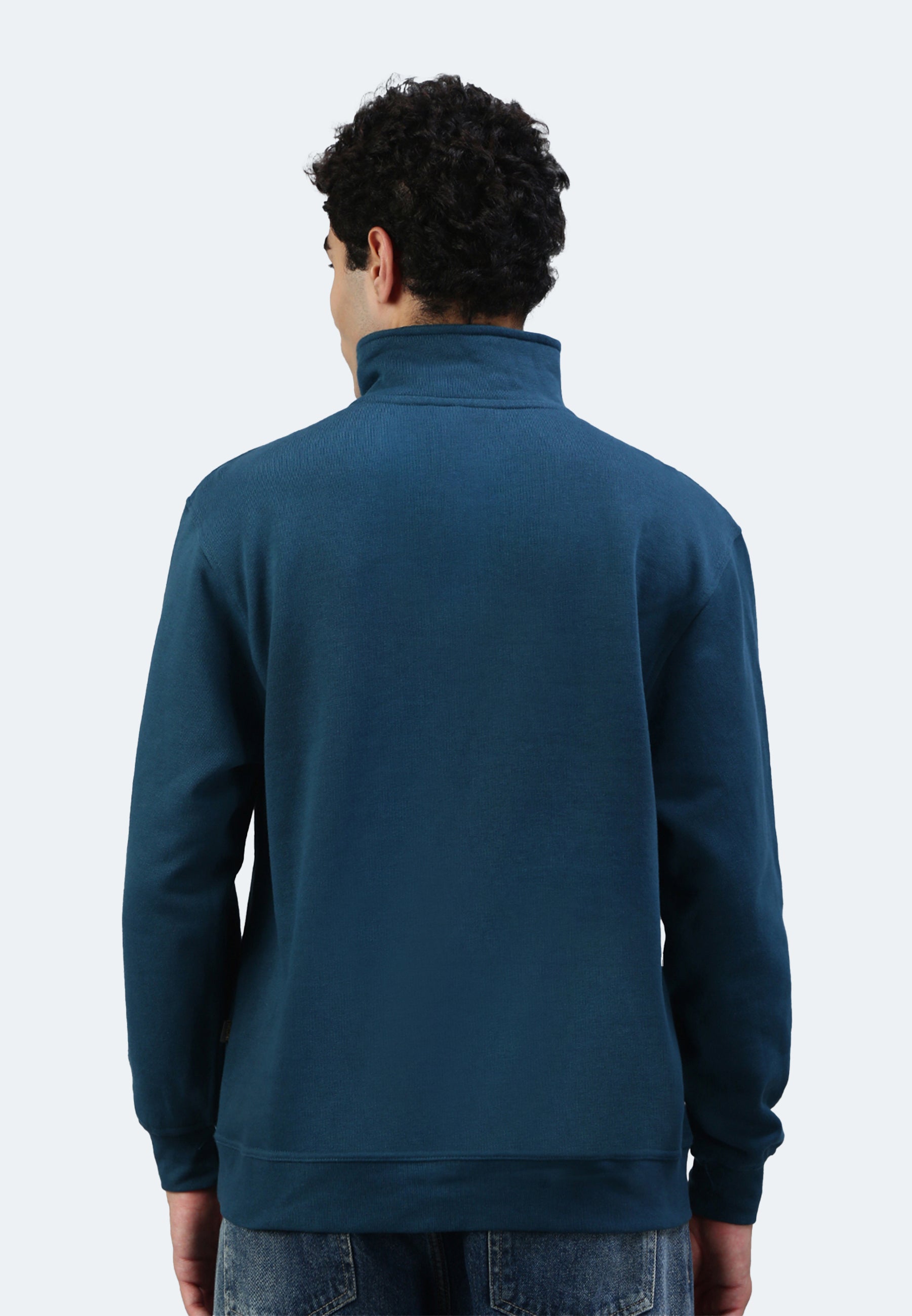 Sweat-shirt Switcher homme Oslo color/245 bleu pétrole