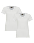 Lot de 2 t-shirts stretch col V Giorgia