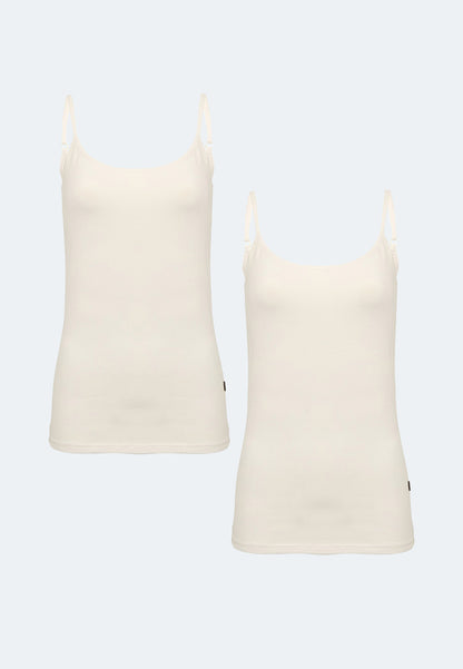 Lot de 2 tops spaghettis stretch Muriel