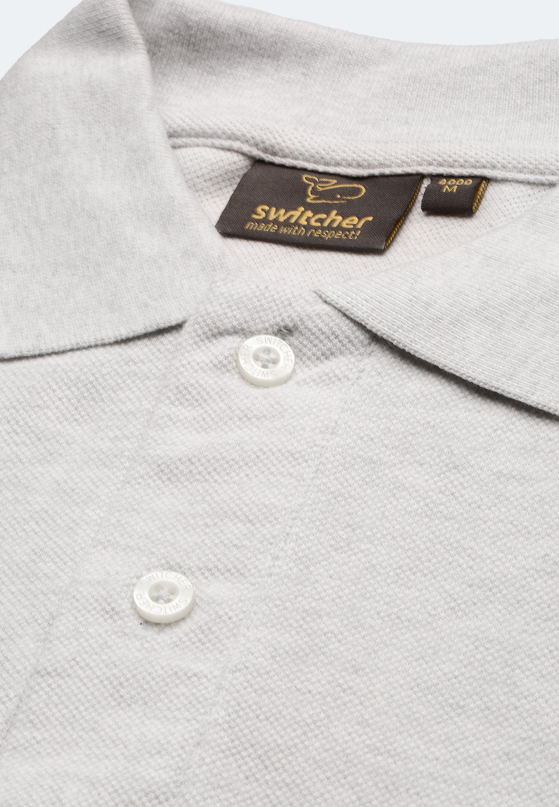 Switcher men's polo samuel color/43 blanc chine