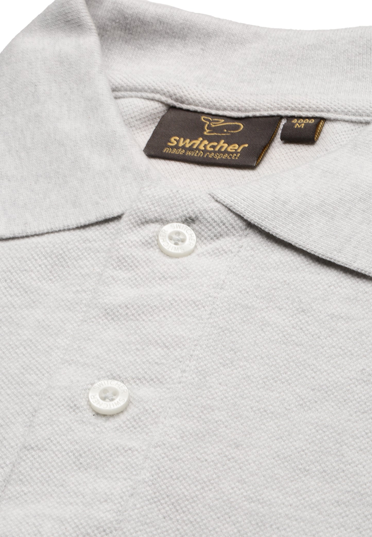 Switcher men's polo samuel color/43 blanc chine