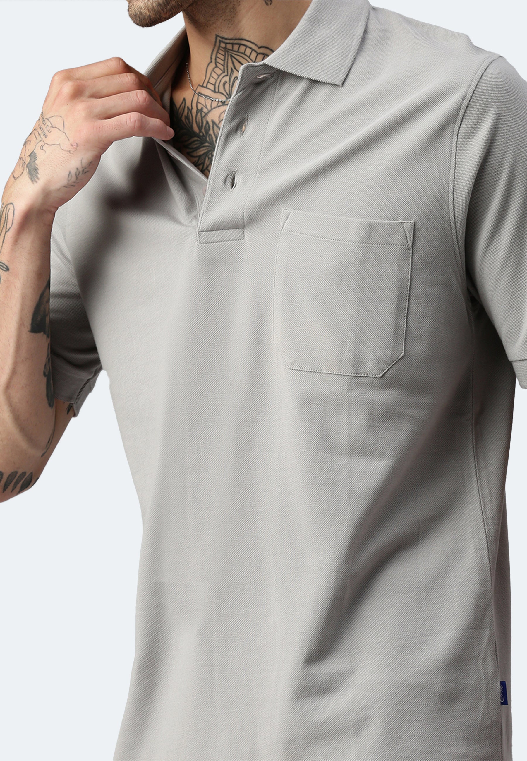 Switcher pocket polo whale color/gris fonce