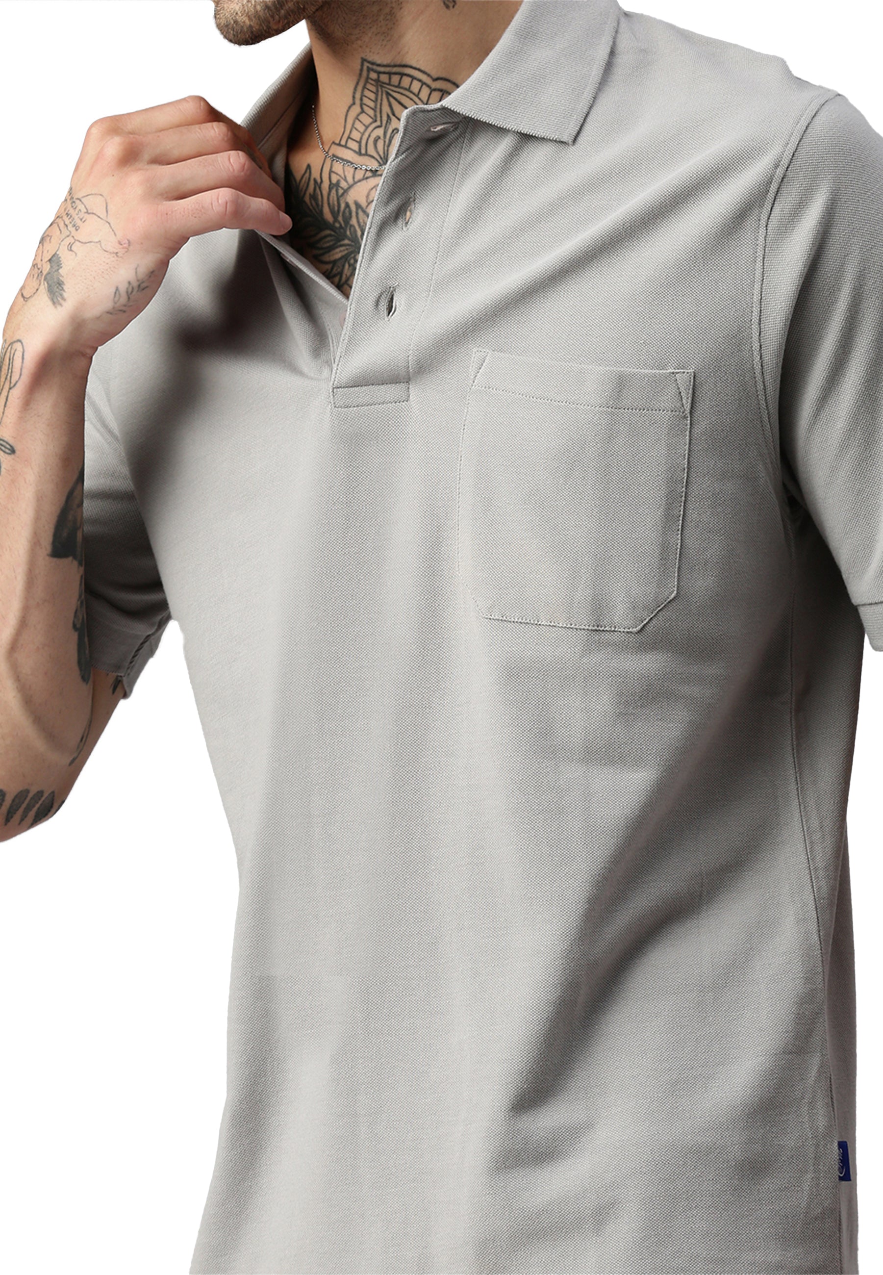 Switcher pocket polo whale color/gris fonce