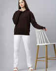 Pantalon de survêtement en coton biologique Candice Blanc Front Look Shot pour femme
