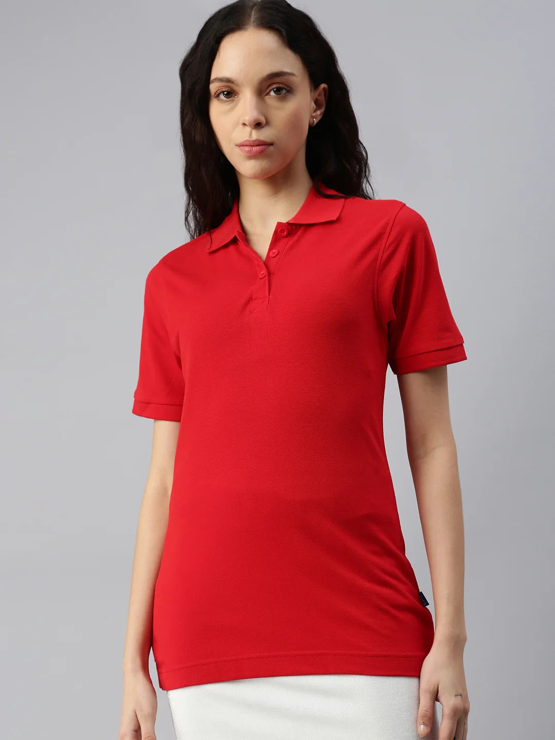 womens rouge cotton polo