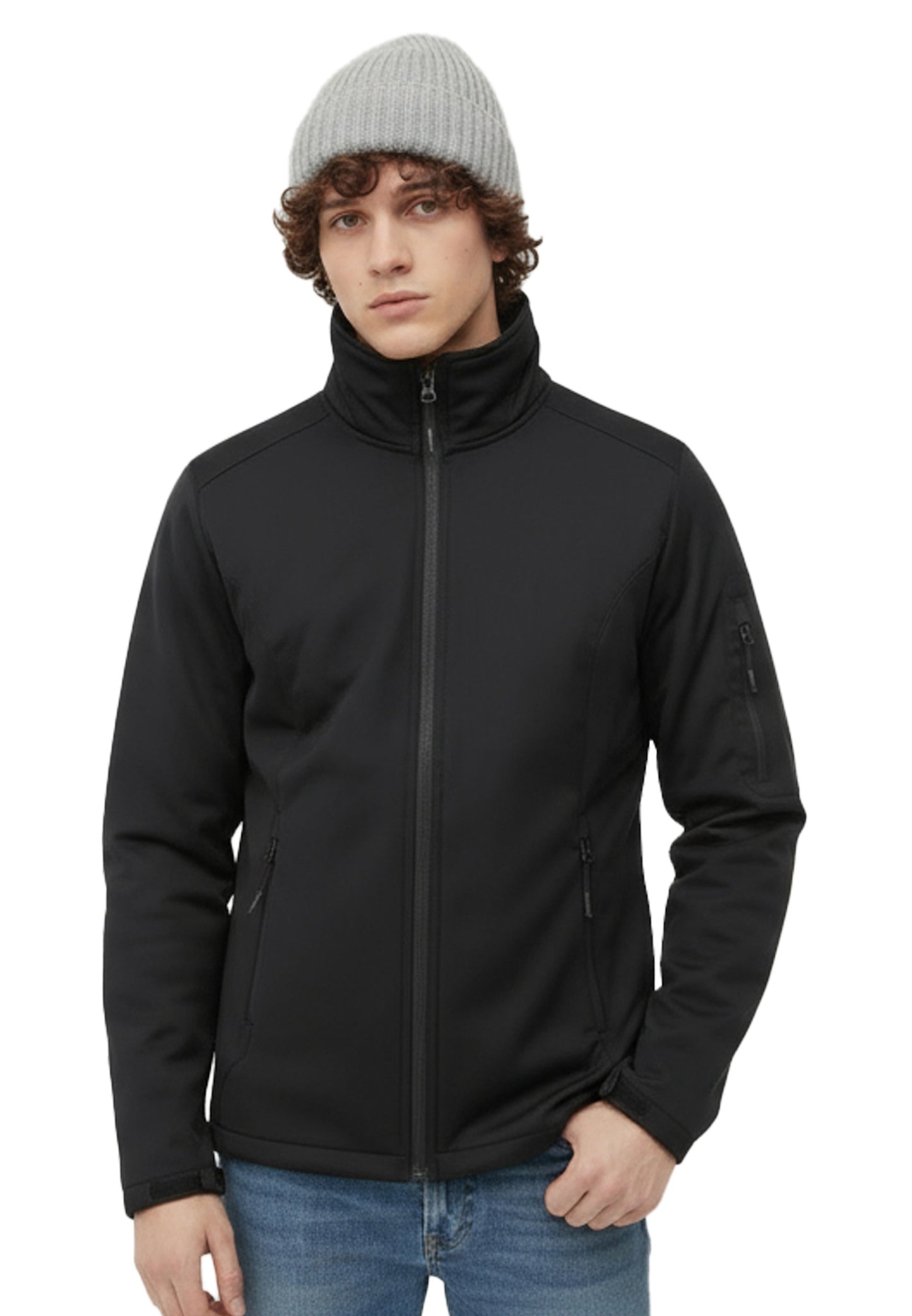 switcher-beanie-Malo-color/42 gris chine