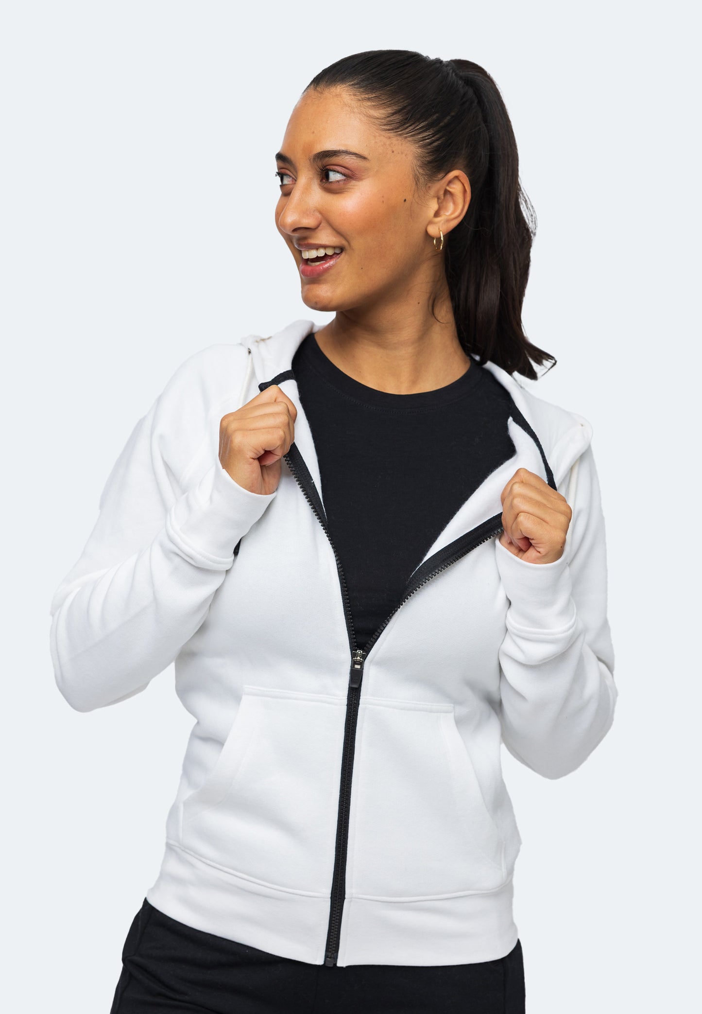 Sweat-shirt à capuche Lady arizona color/1 blanc
