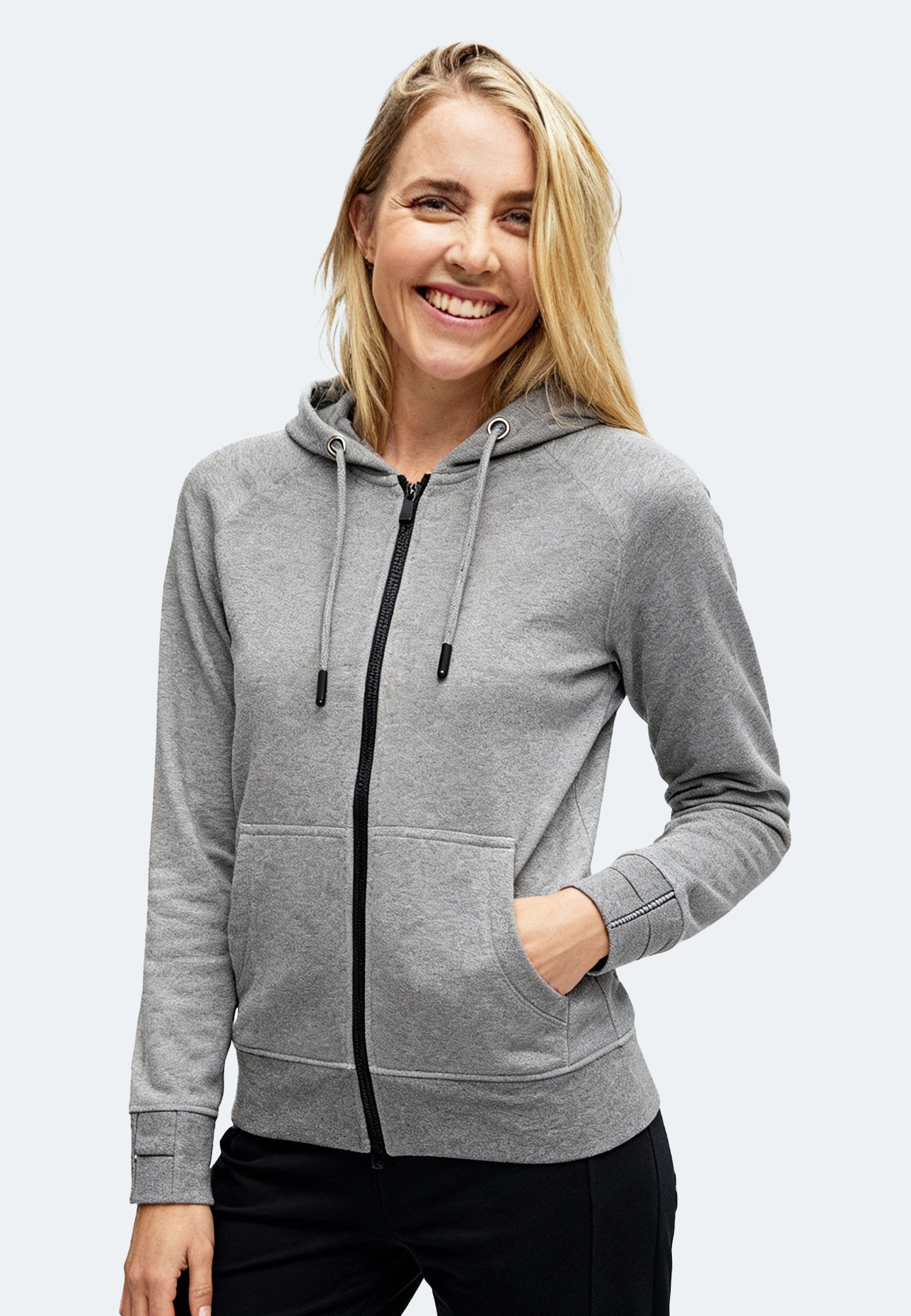Sweat-shirt à capuche Lady arizona color/672 ebony chine