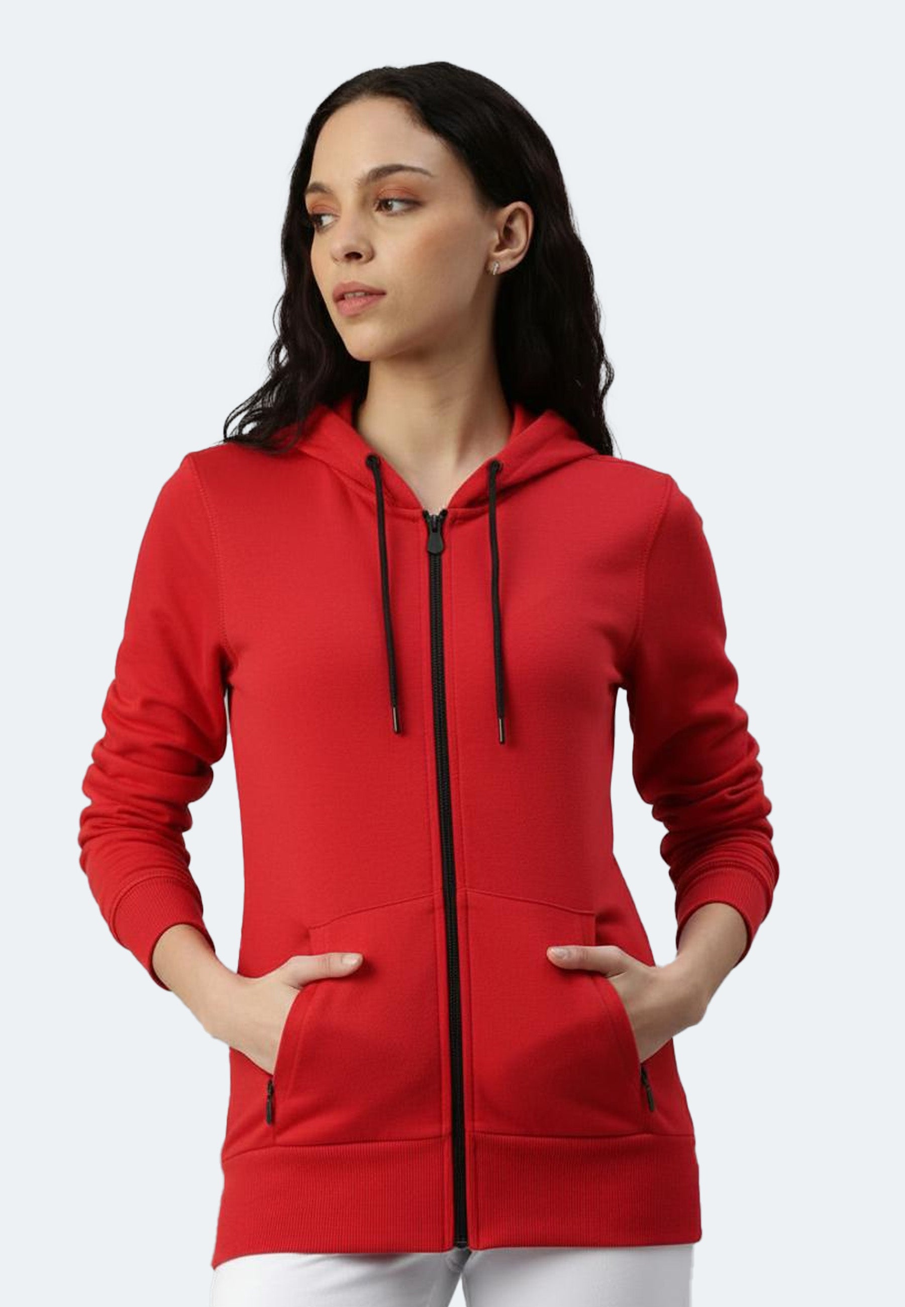 Sweat-shirt à capuche Lady arizona color/10 rouge