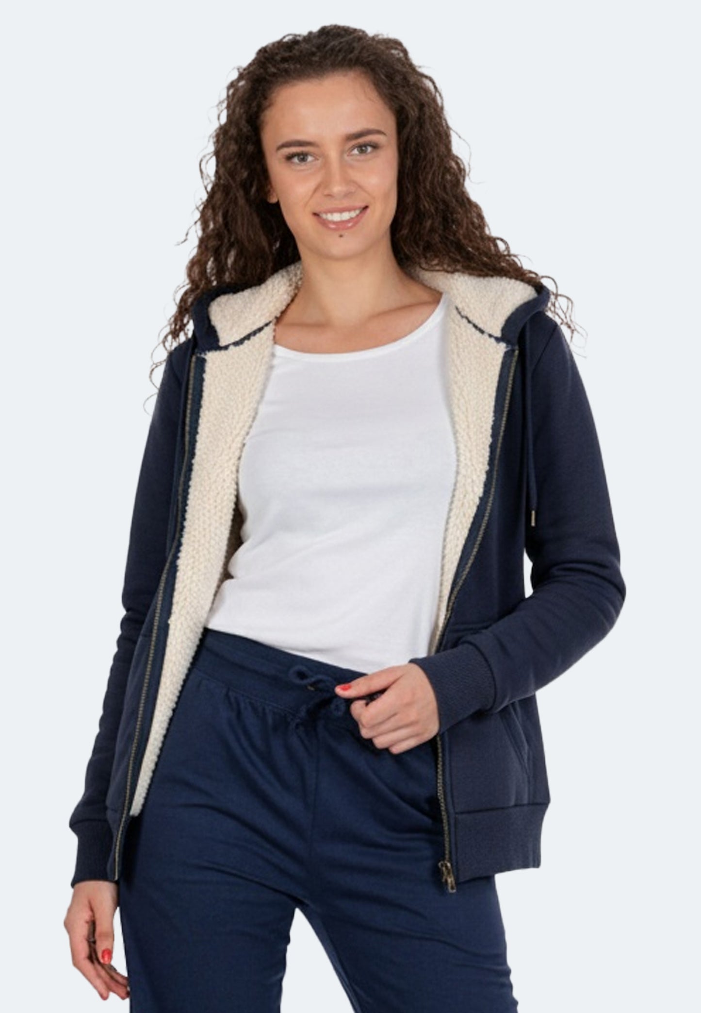 Sweat à capuche Switcher Sherpa couleur grimentz/20 marine
